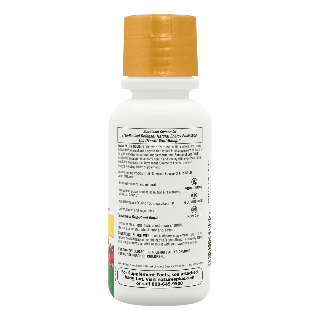Multivitamínico líquido Source of Life ® GOLD 8 FL OZ -