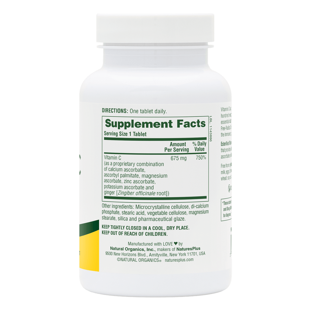 Comprimidos de vitamina C esterificada
90 unidades