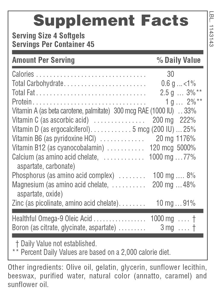 Cápsulas blandas Bone Power ®
(180 unidades)