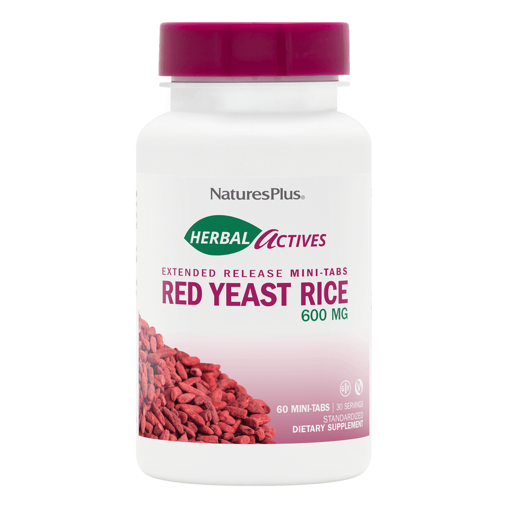Minicomprimidos de liberación prolongada de arroz de levadura roja Herbal Actives 60 unidades