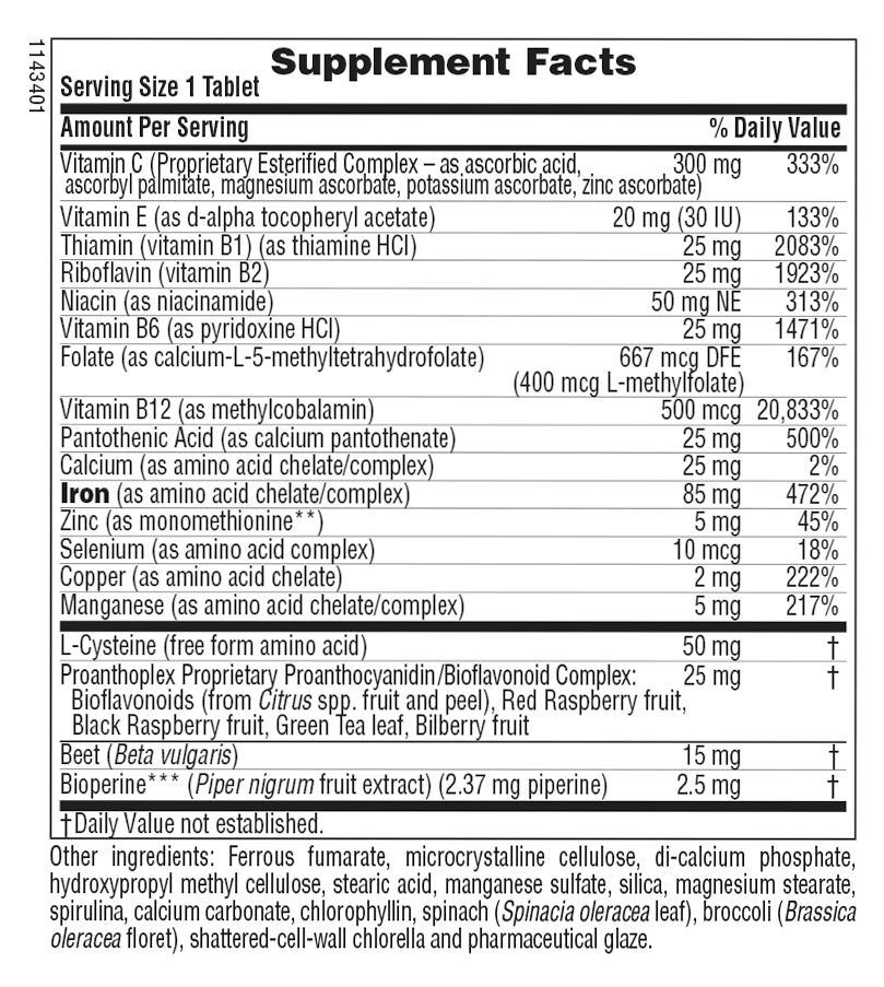 Comprimidos de liberación lenta HEMA-PLEX ® 30 unidades
