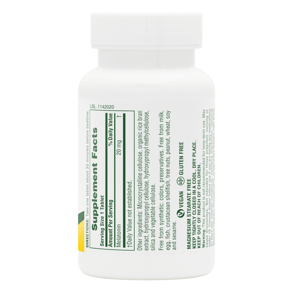 Comprimidos de melatonina de 20 mg. (90 unidades)