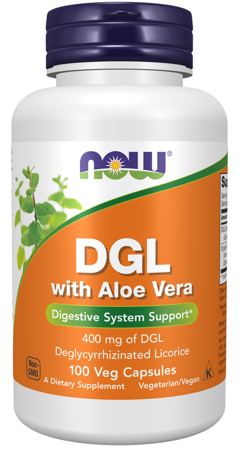 Cápsulas vegetales DGL con aloe vera