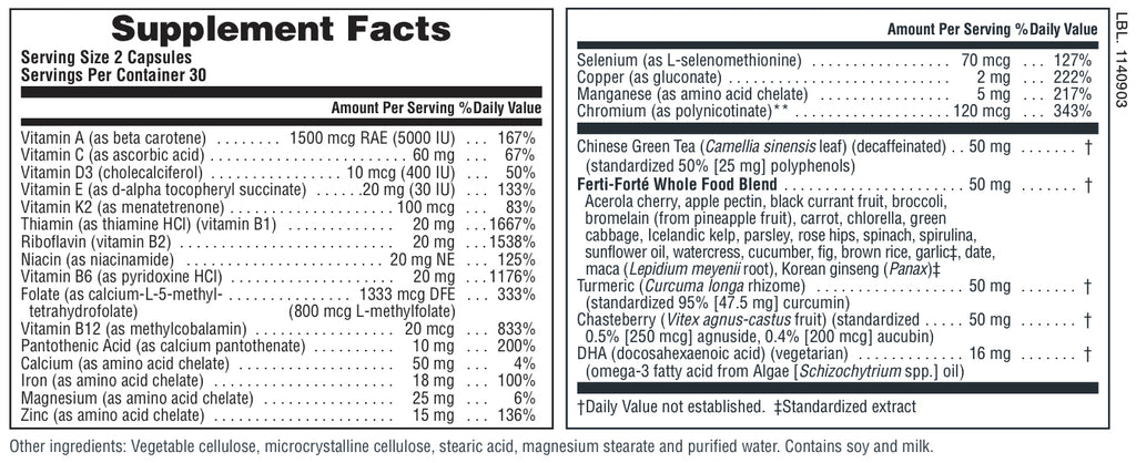 ProCreation* Apoyo para la fertilidad femenina ®
60 unidades