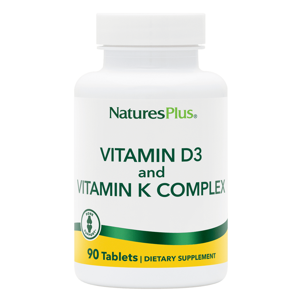 Vitaminas D3 y K2 de NaturesPlus 90 unidades