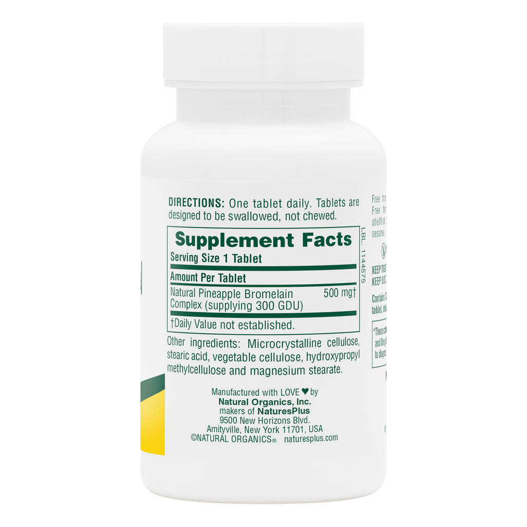 Comprimidos de bromelina de 500 mg
60 unidades