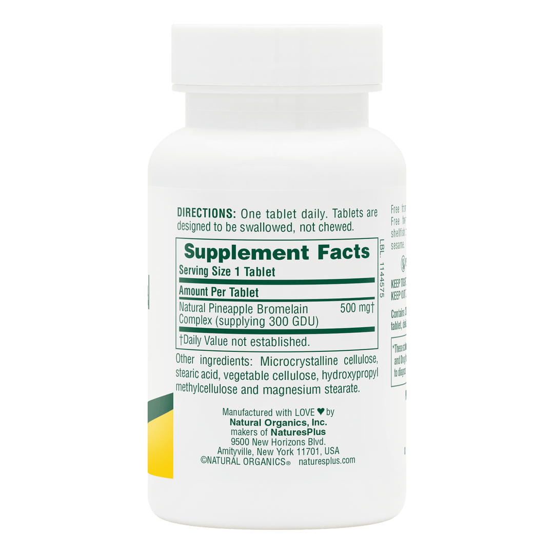 Comprimidos de bromelina de 500 mg
60 unidades