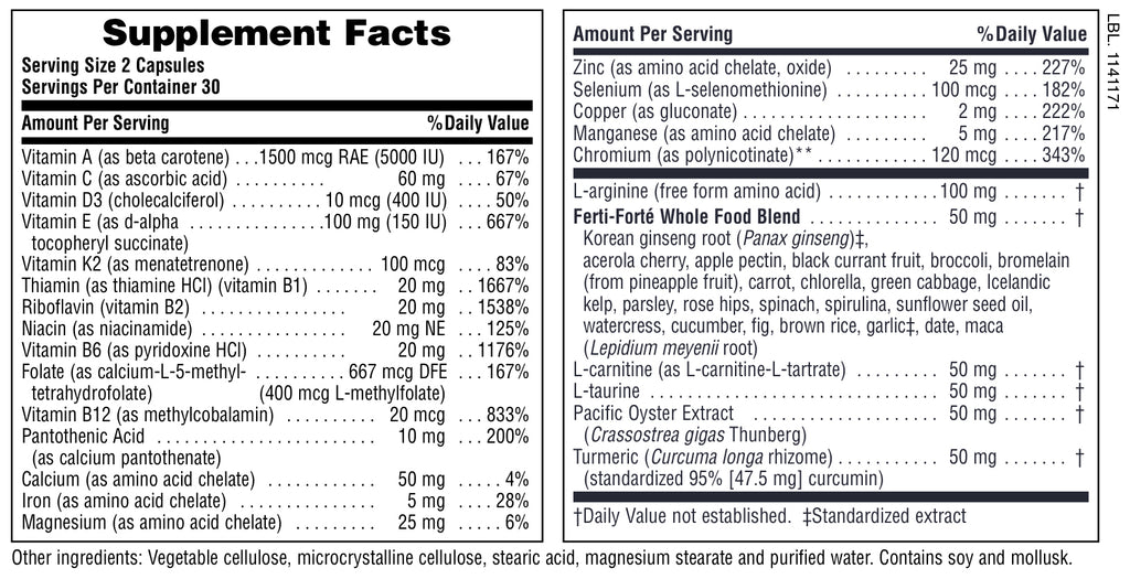 ProCreation* Apoyo para la fertilidad masculina ® 60 unidades