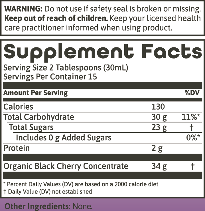 Concentrado de cereza negra