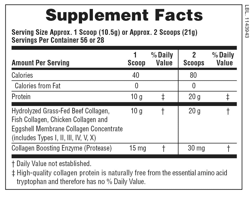 Péptidos de colágeno Powder 1.30 Lib.