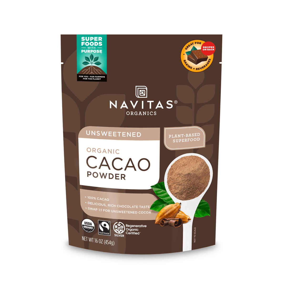 ORGANIC CACAO POWDER 16 onz.