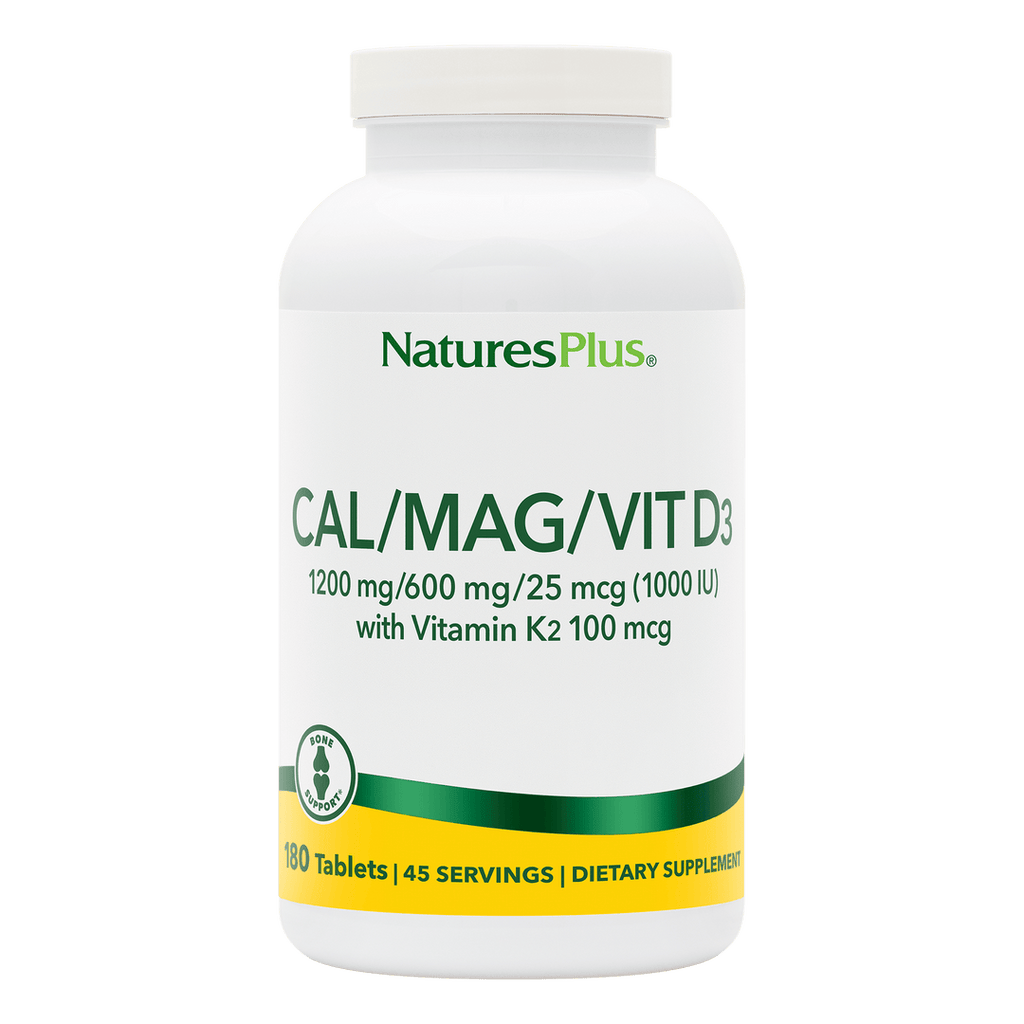 Comprimidos de calcio, magnesio y vitamina D3 con vitamina K2 (180 unidades)