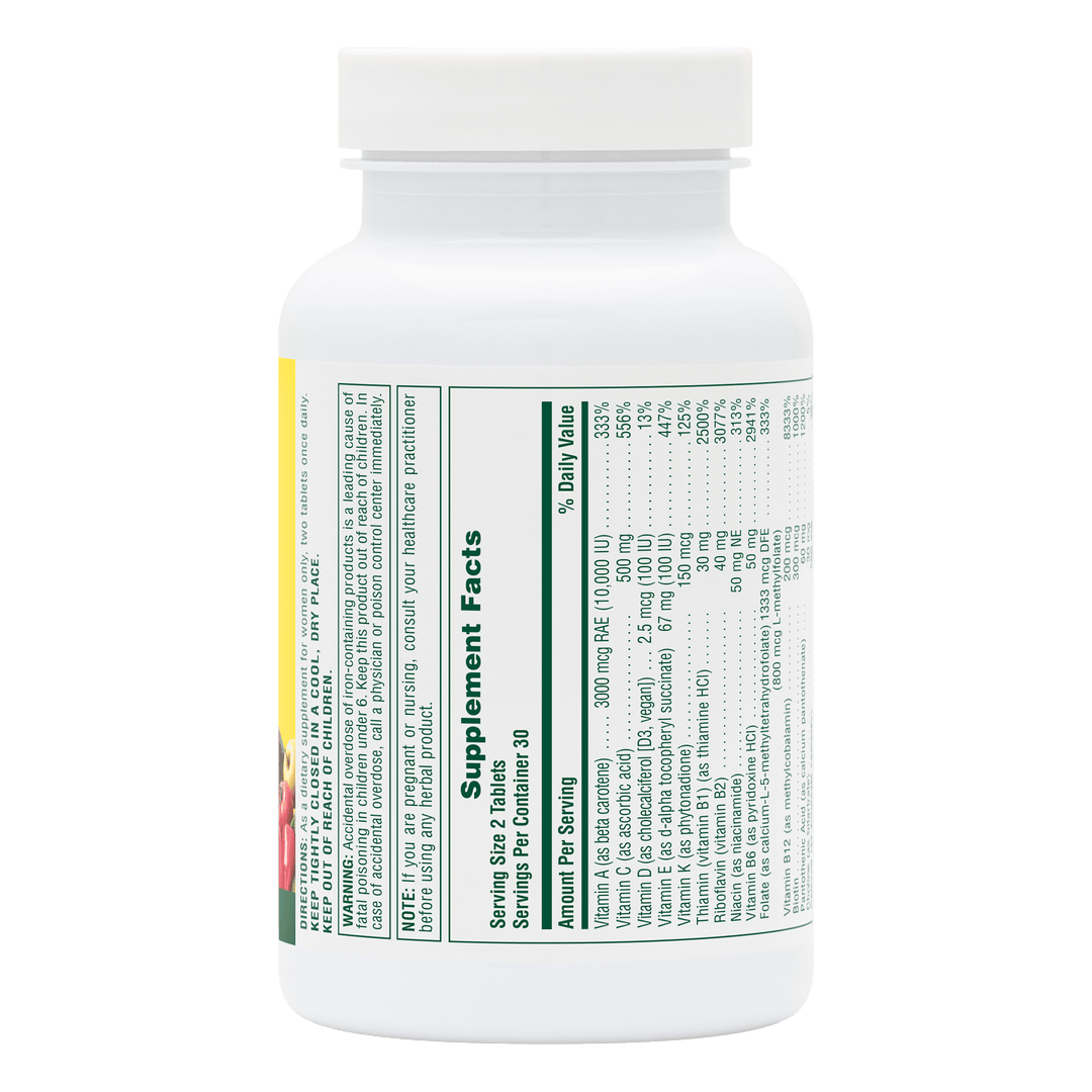 Comprimidos multivitamínicos Source of Life® para mujeres
60 unidades