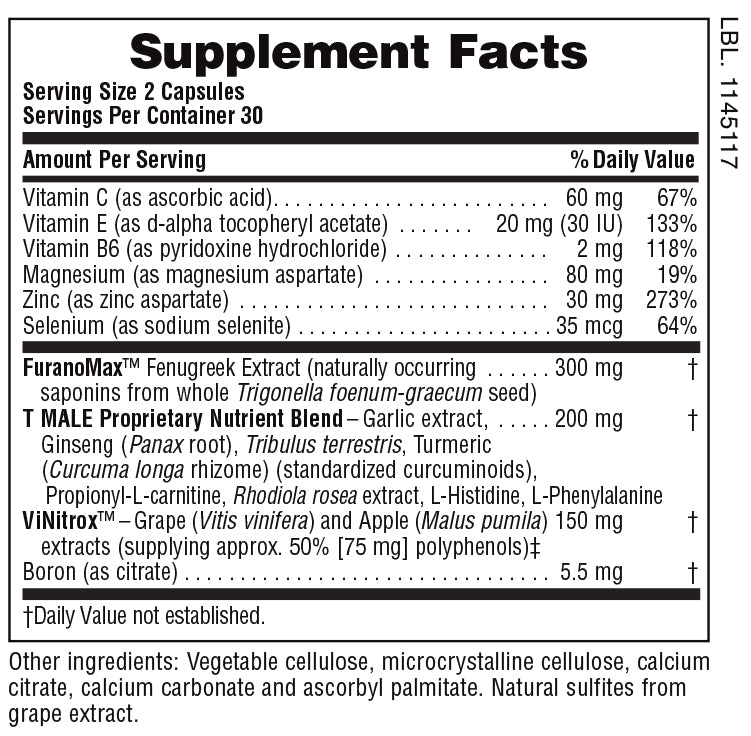 Cápsulas T MALE ®
60 unidades