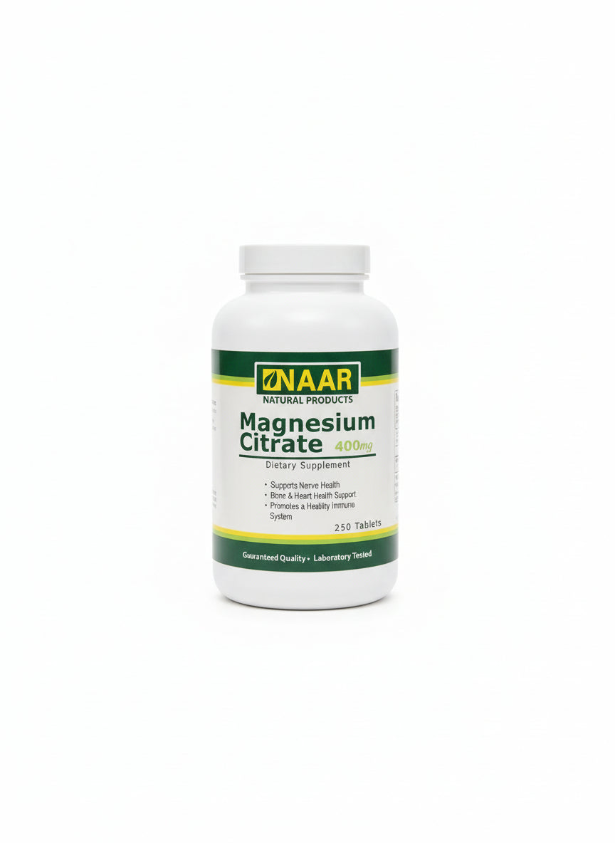 MAGNESIO CITRATE 400 MG. (250 cápsulas)