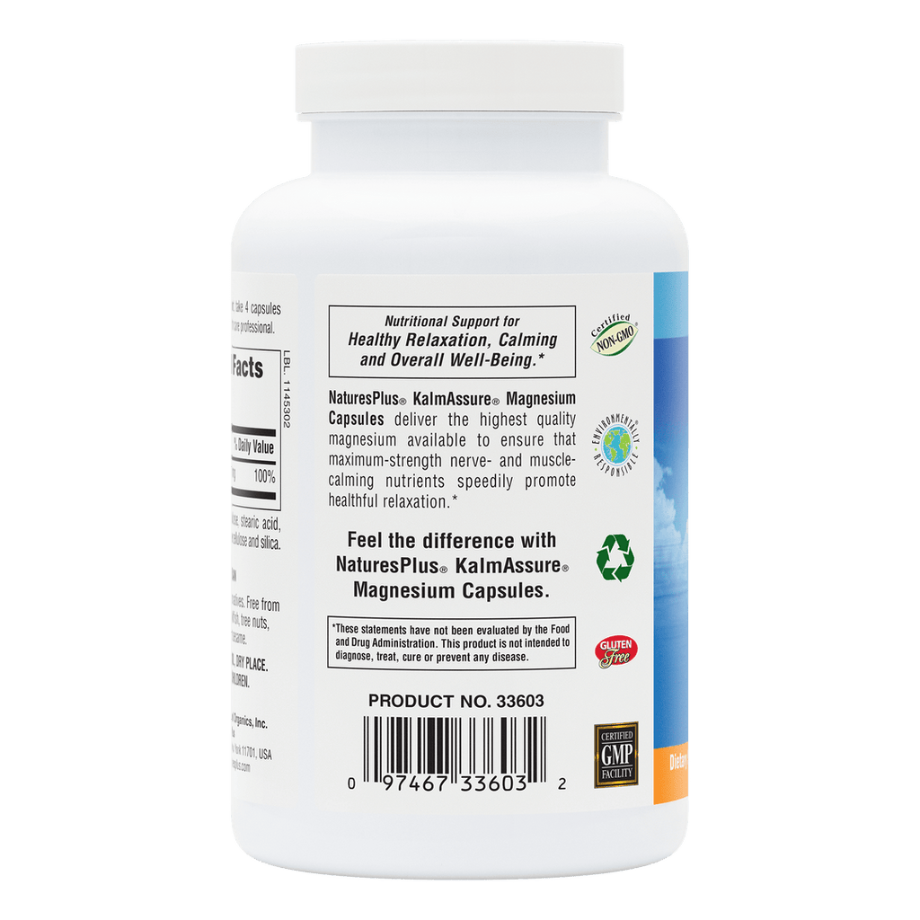 Cápsulas de magnesio Citrate KalmAssure®  (240 unidades)