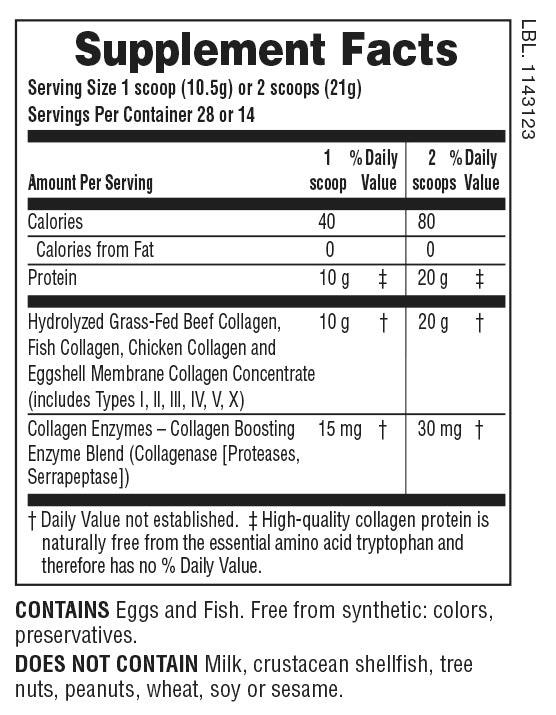 Péptidos de colágeno 0,65 lb