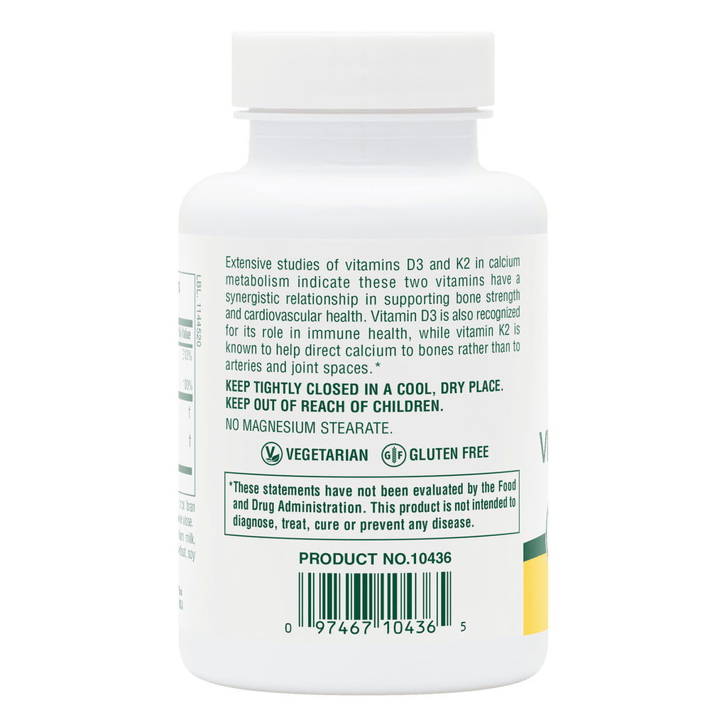 Vitaminas D3 y K2 de NaturesPlus 90 unidades