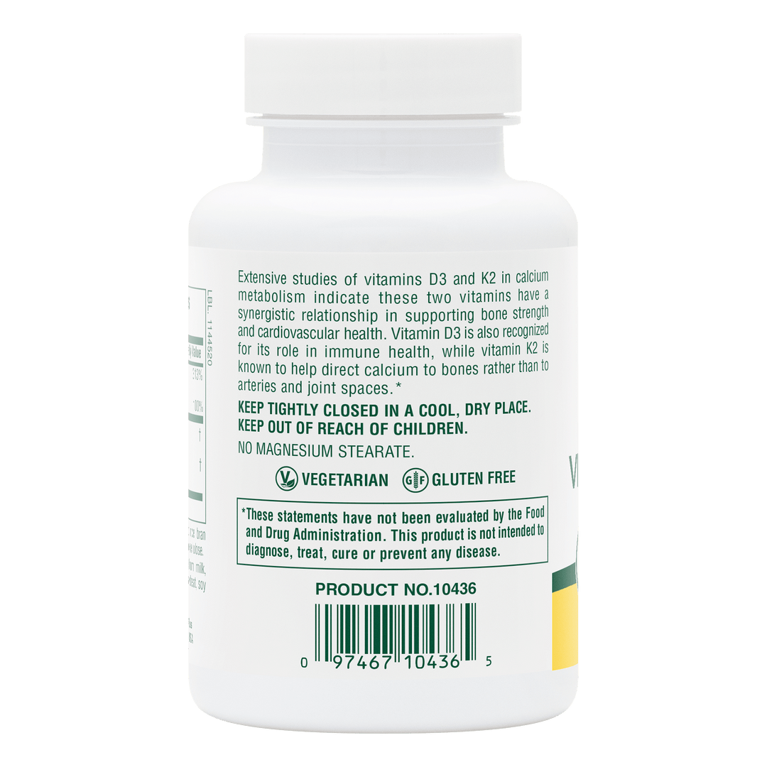 Vitaminas D3 y K2 de NaturesPlus 90 unidades