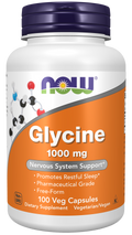 Cápsulas vegetales de glicina de 1000 mg