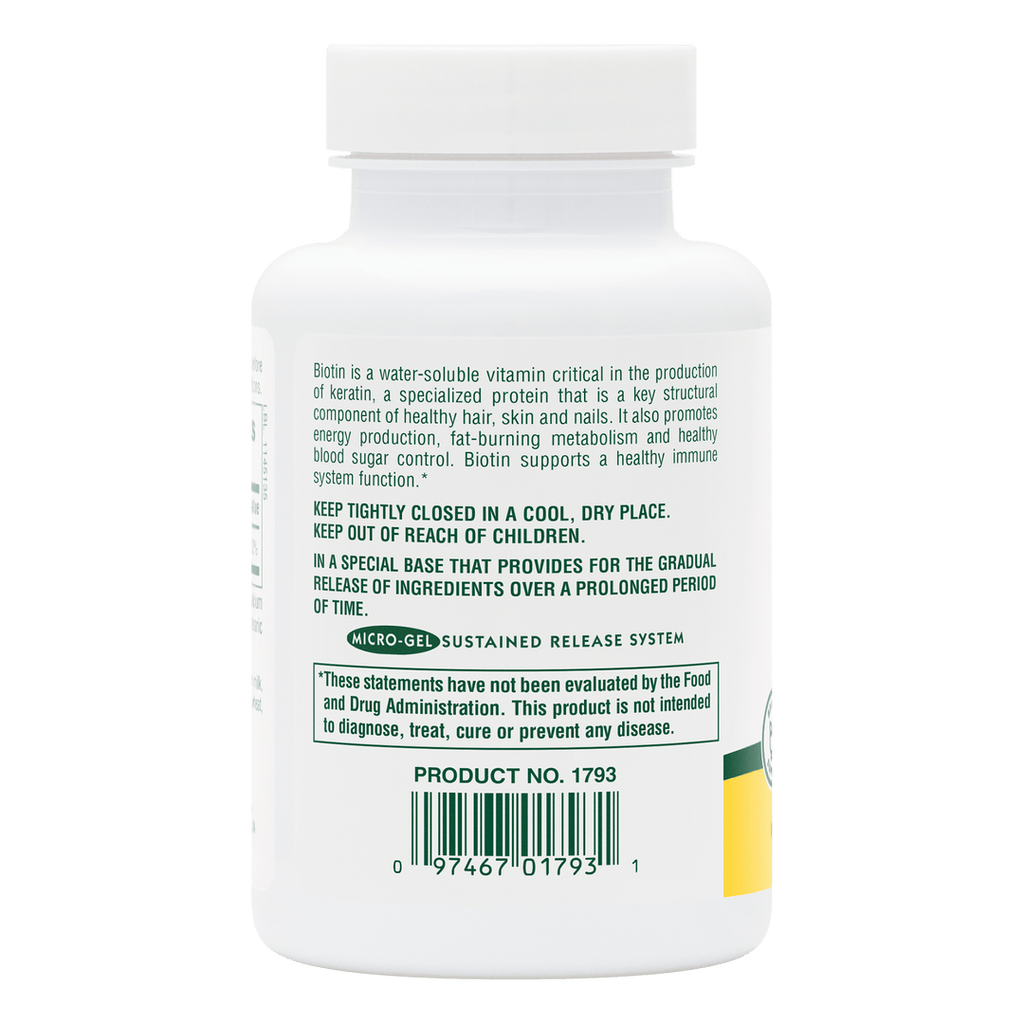 Comprimidos de biotina de 10.000 mcg (90 unidades)