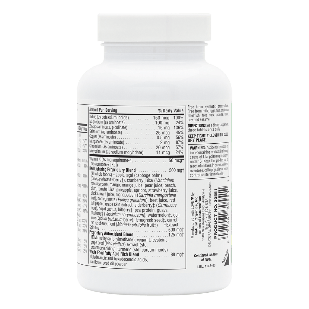 Comprimidos multivitamínicos bicapa Source of Life ® VERDE Y ROJO
(90 unidades)
