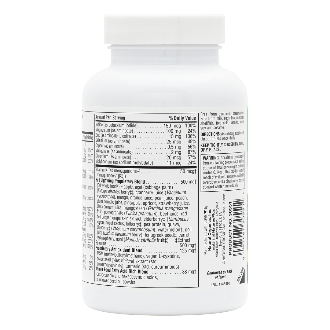 Comprimidos multivitamínicos bicapa Source of Life ® VERDE Y ROJO
(90 unidades)