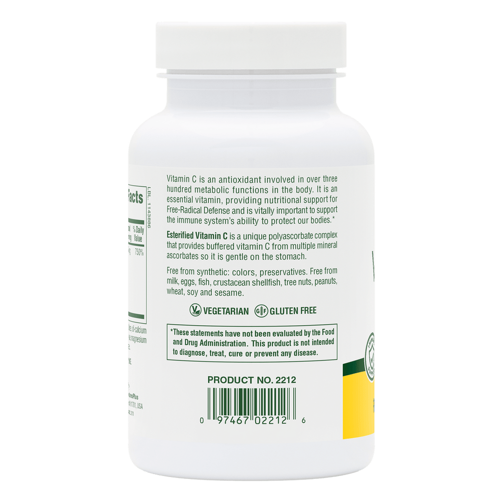 Comprimidos de vitamina C esterificada
90 unidades