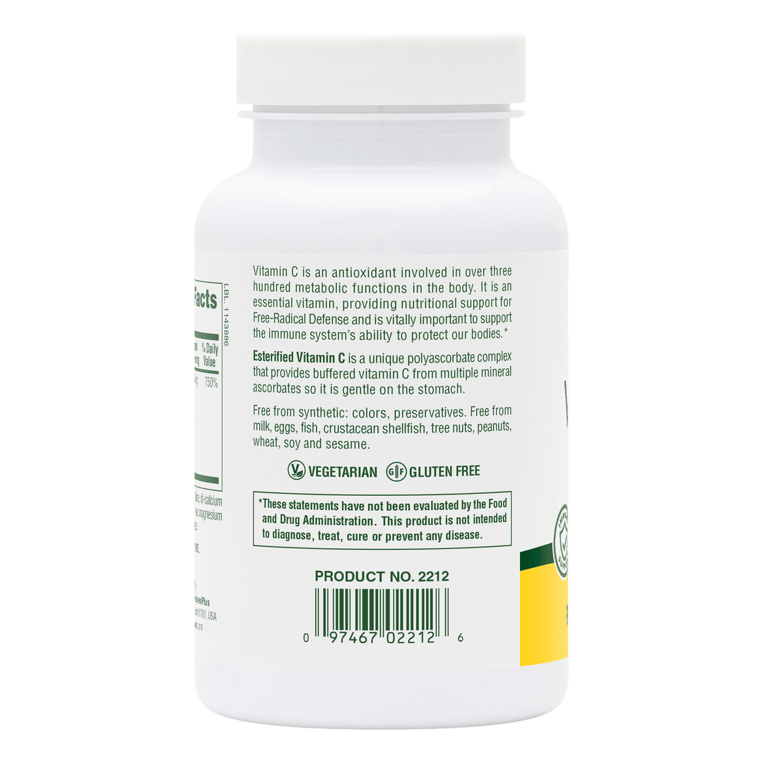 Comprimidos de vitamina C esterificada
90 unidades