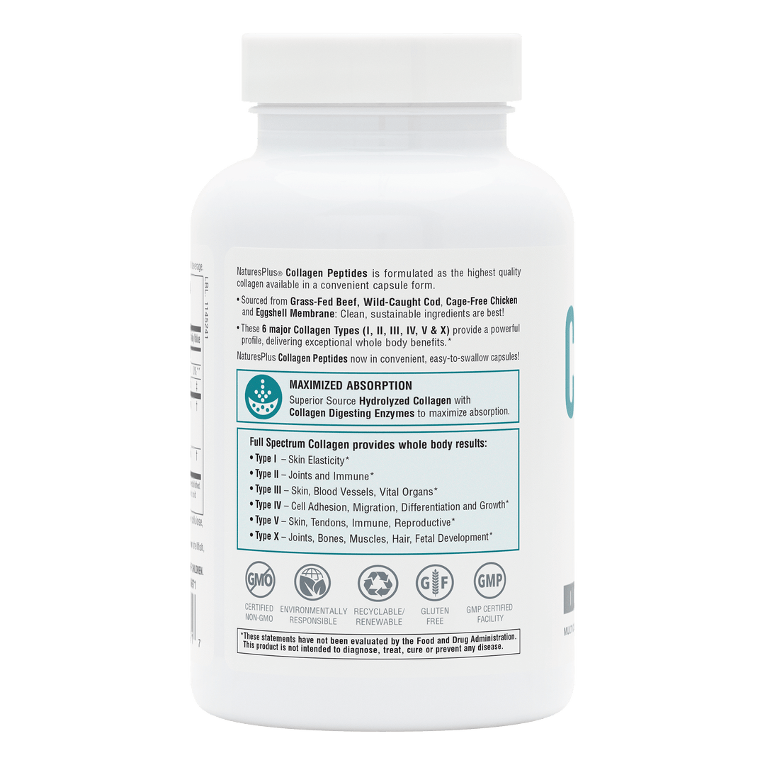 Cápsulas de péptidos de colágeno (120 unidades)