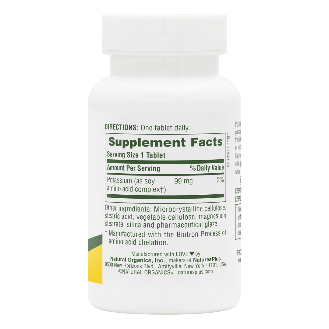 Comprimidos de potasio de 99 mg
90 unidades