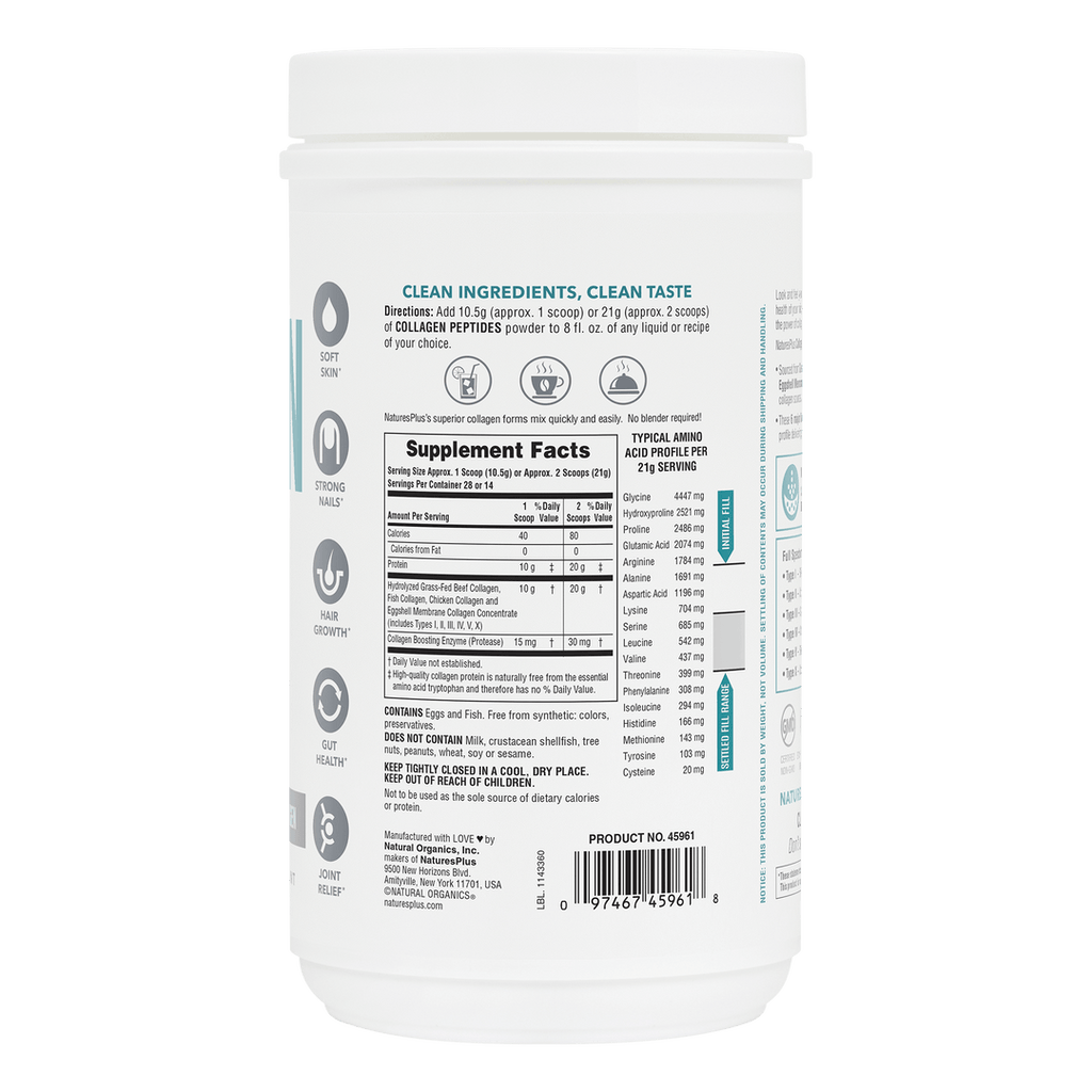 Péptidos de colágeno 0,65 lb