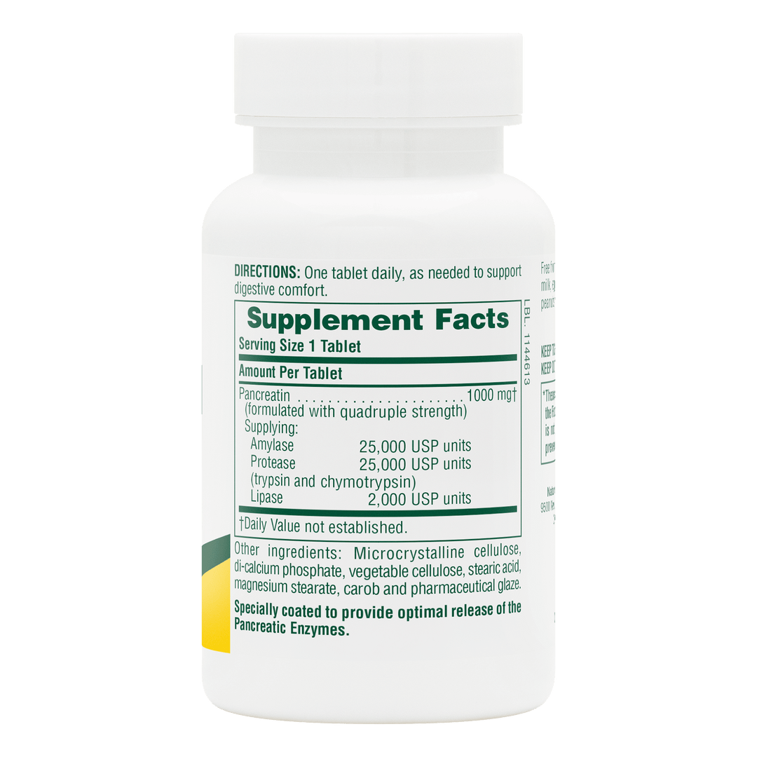 Comprimidos de pancreatina 1000 mg
60 unidades