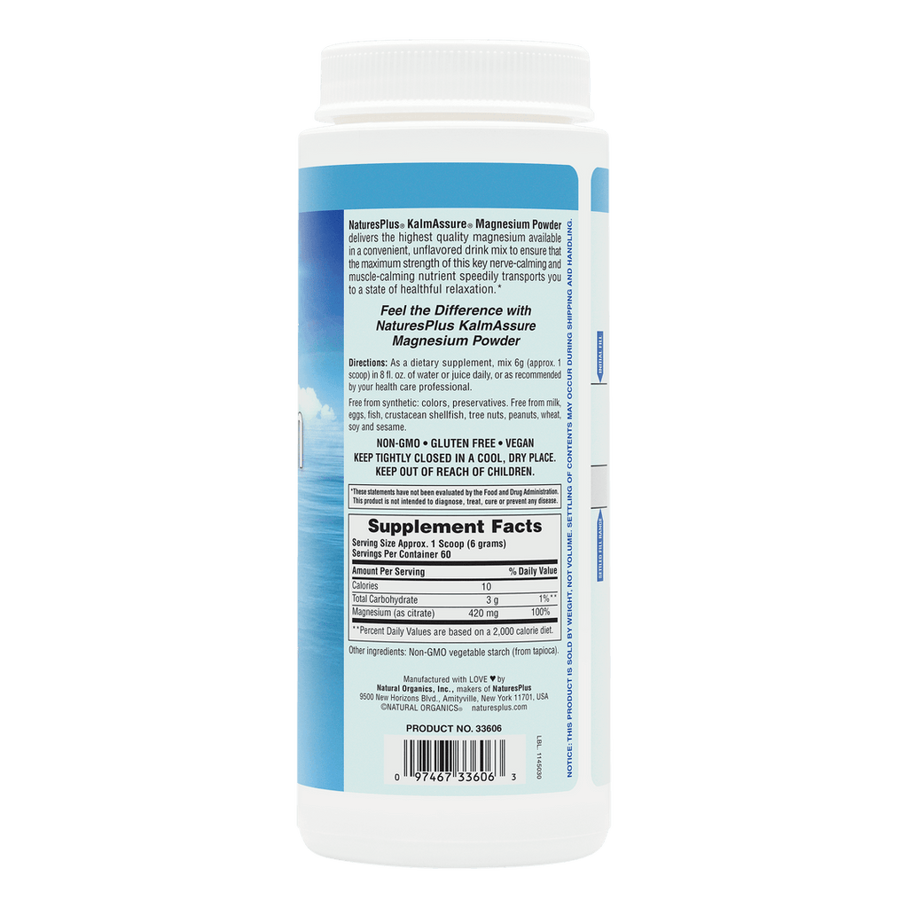 Polvo de Magnesio Citrate KalmAssure® 0,8 lb - 60 porciones