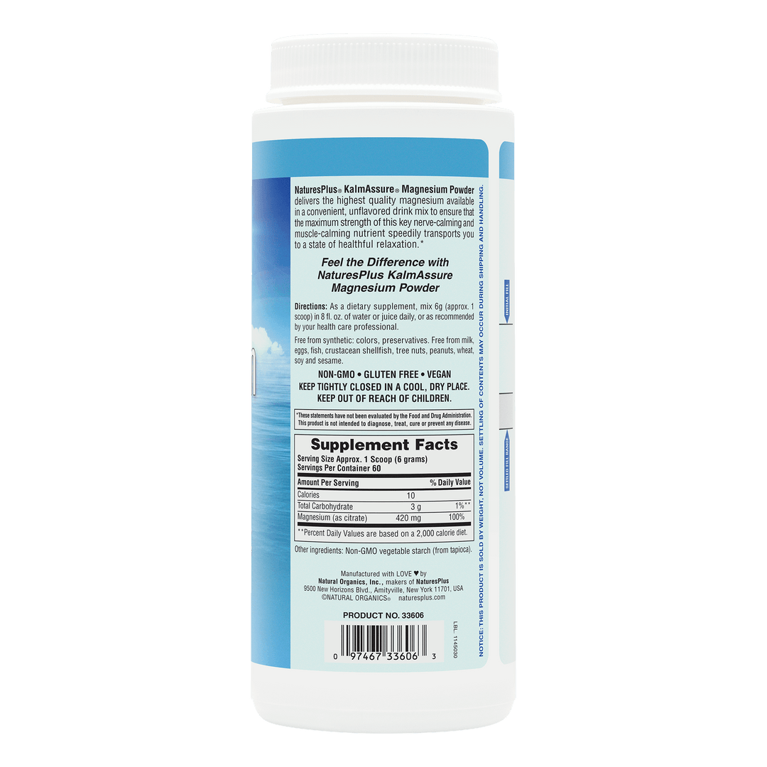 Polvo de Magnesio Citrate KalmAssure® 0,8 lb - 60 porciones