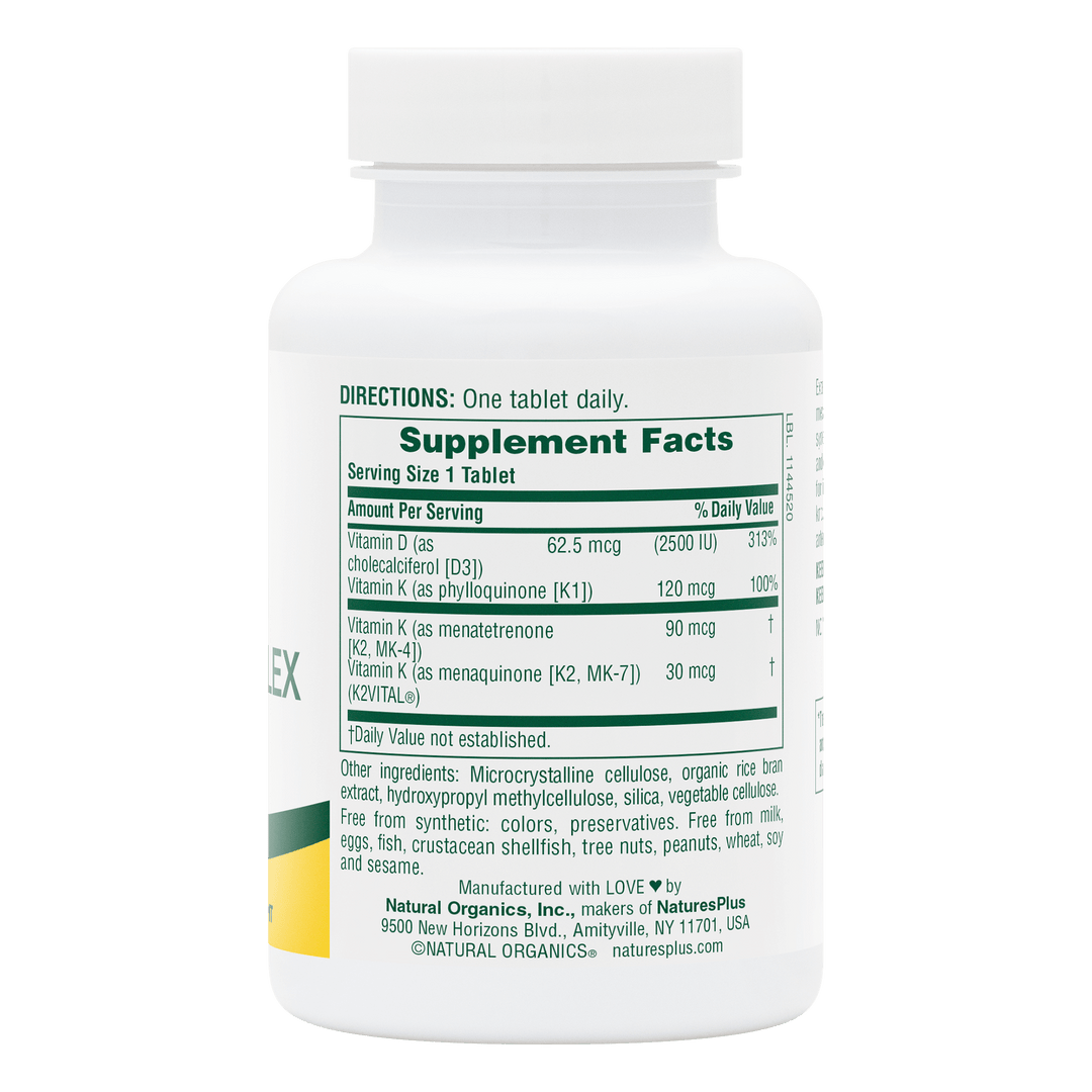 Vitaminas D3 y K2 de NaturesPlus 90 unidades