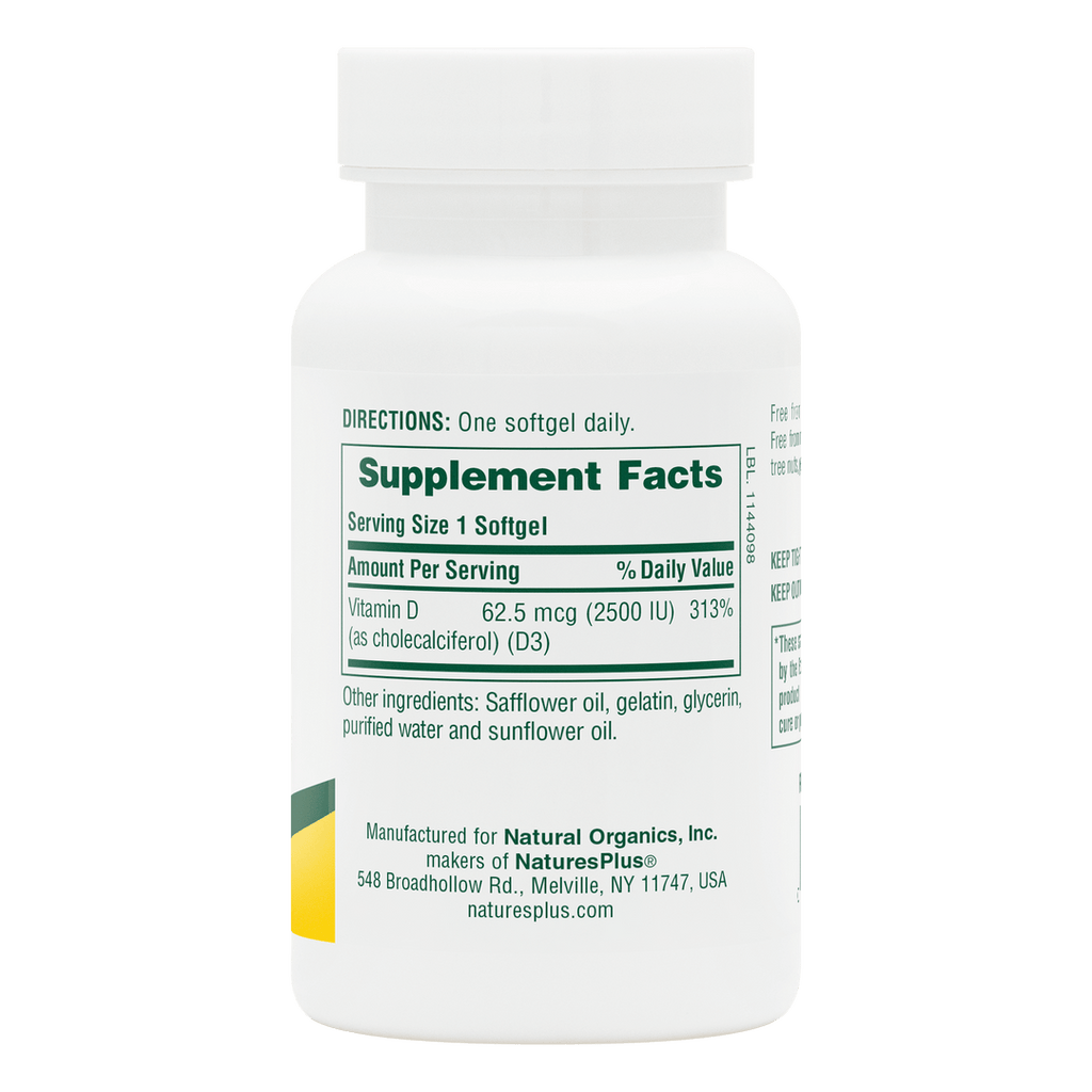 Vitamina D3 2500 UI
90 unidades