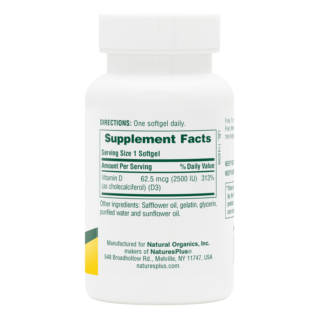 Vitamina D3 2500 UI
90 unidades