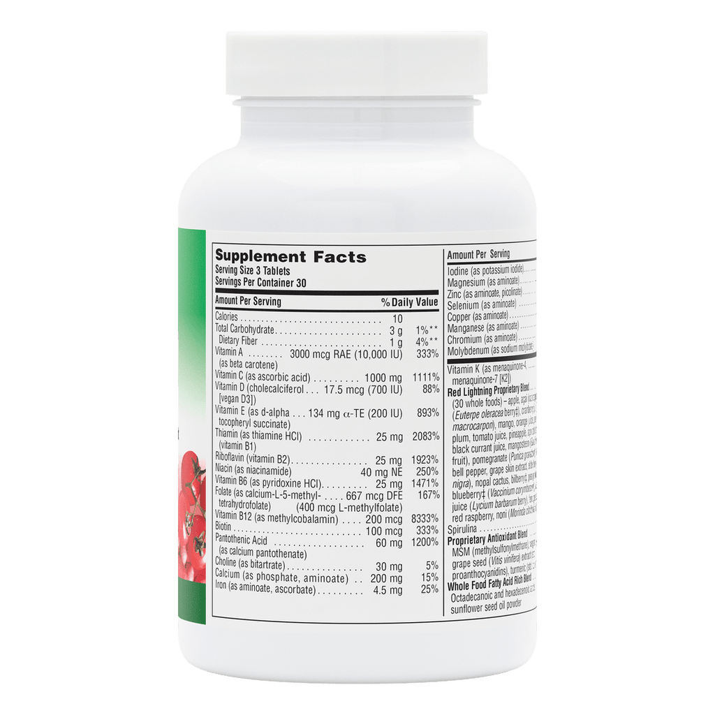 Comprimidos multivitamínicos bicapa Source of Life ® VERDE Y ROJO
(90 unidades)