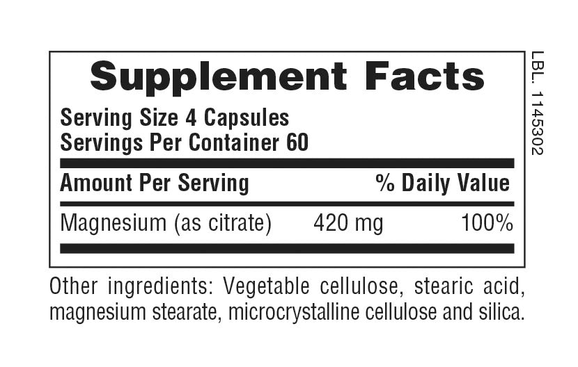 Cápsulas de magnesio Citrate KalmAssure®  (240 unidades)