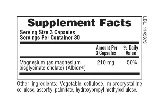 Cápsulas de bisglicinato de magnesio KalmAssure®
90 unidades