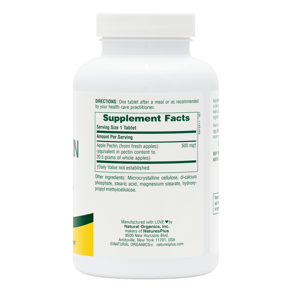 Comprimidos de pectina de manzana de 500 mg
180 unidades