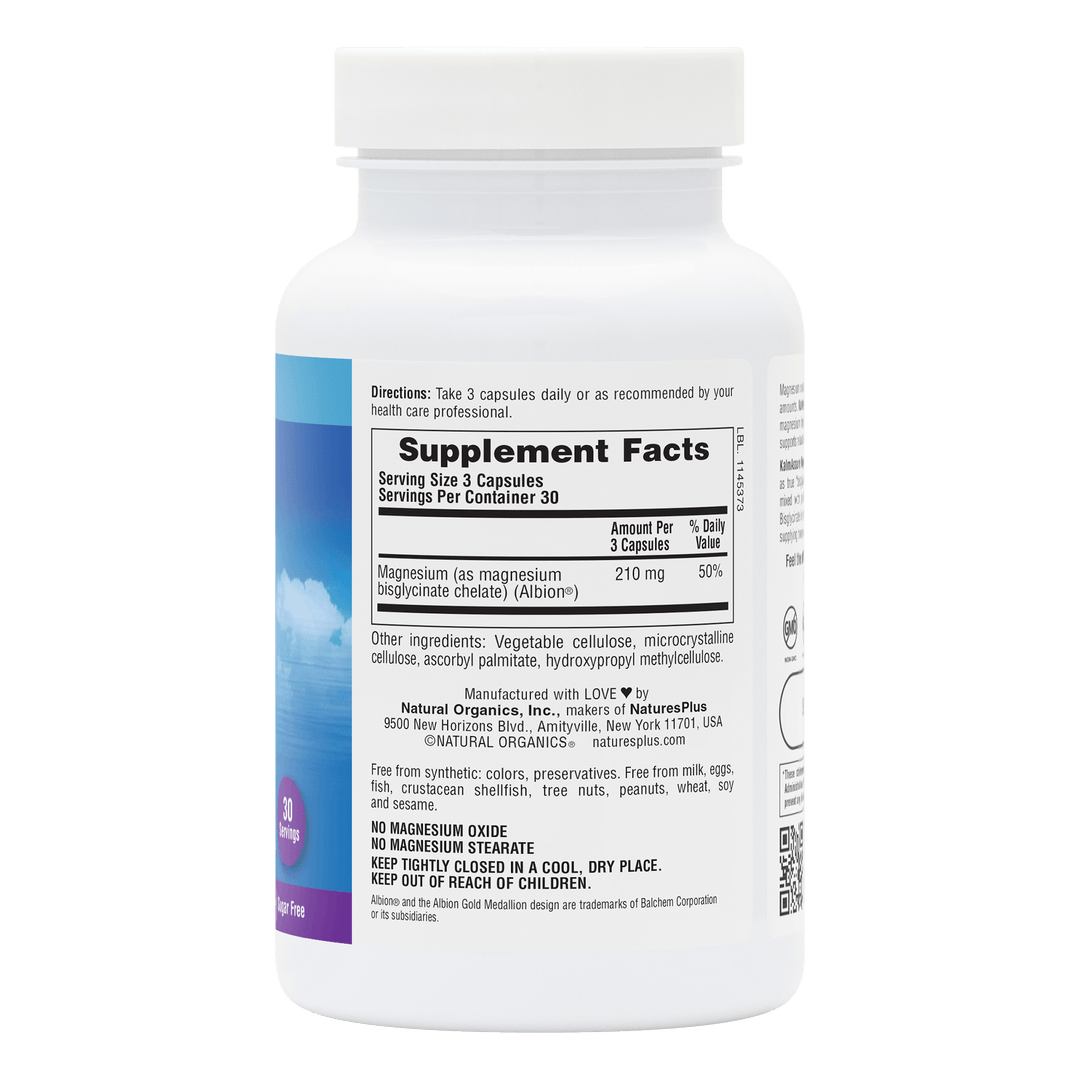 Cápsulas de bisglicinato de magnesio KalmAssure®
90 unidades