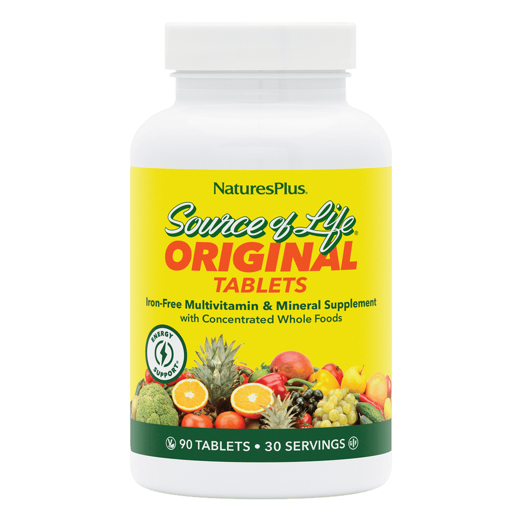 Comprimidos multivitamínicos sin hierro Source of Life® 90 unidades