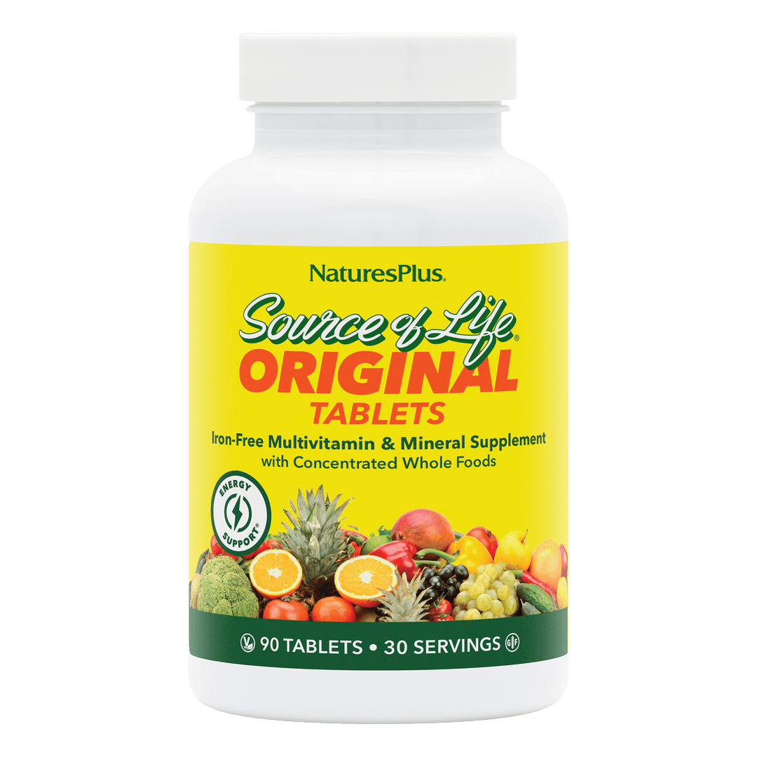 Comprimidos multivitamínicos sin hierro Source of Life® 90 unidades
