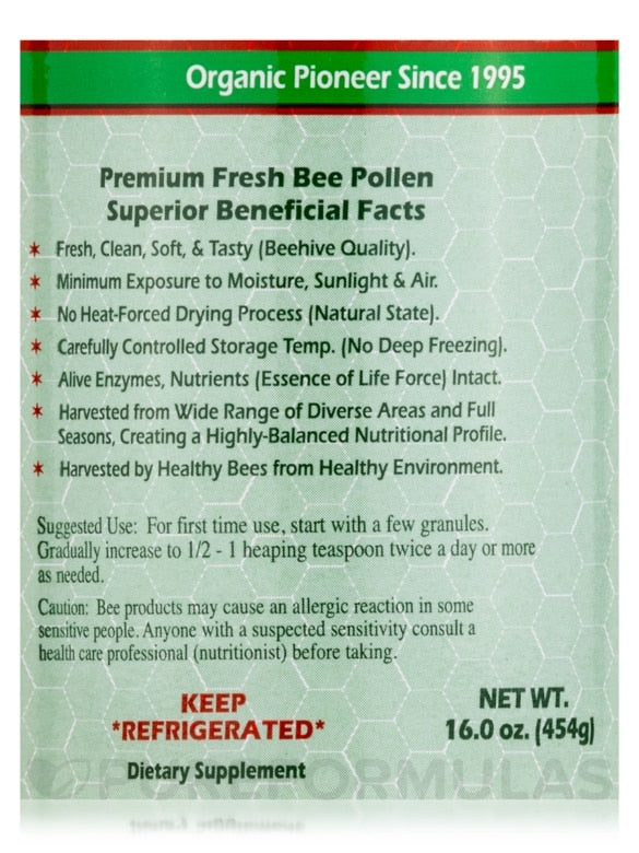 FRESH BEE POLLEN 16 onz.
