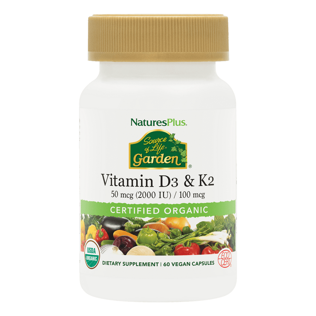 Fuente de vida Jardín Vitaminas D3 y K2 (60 unidades)