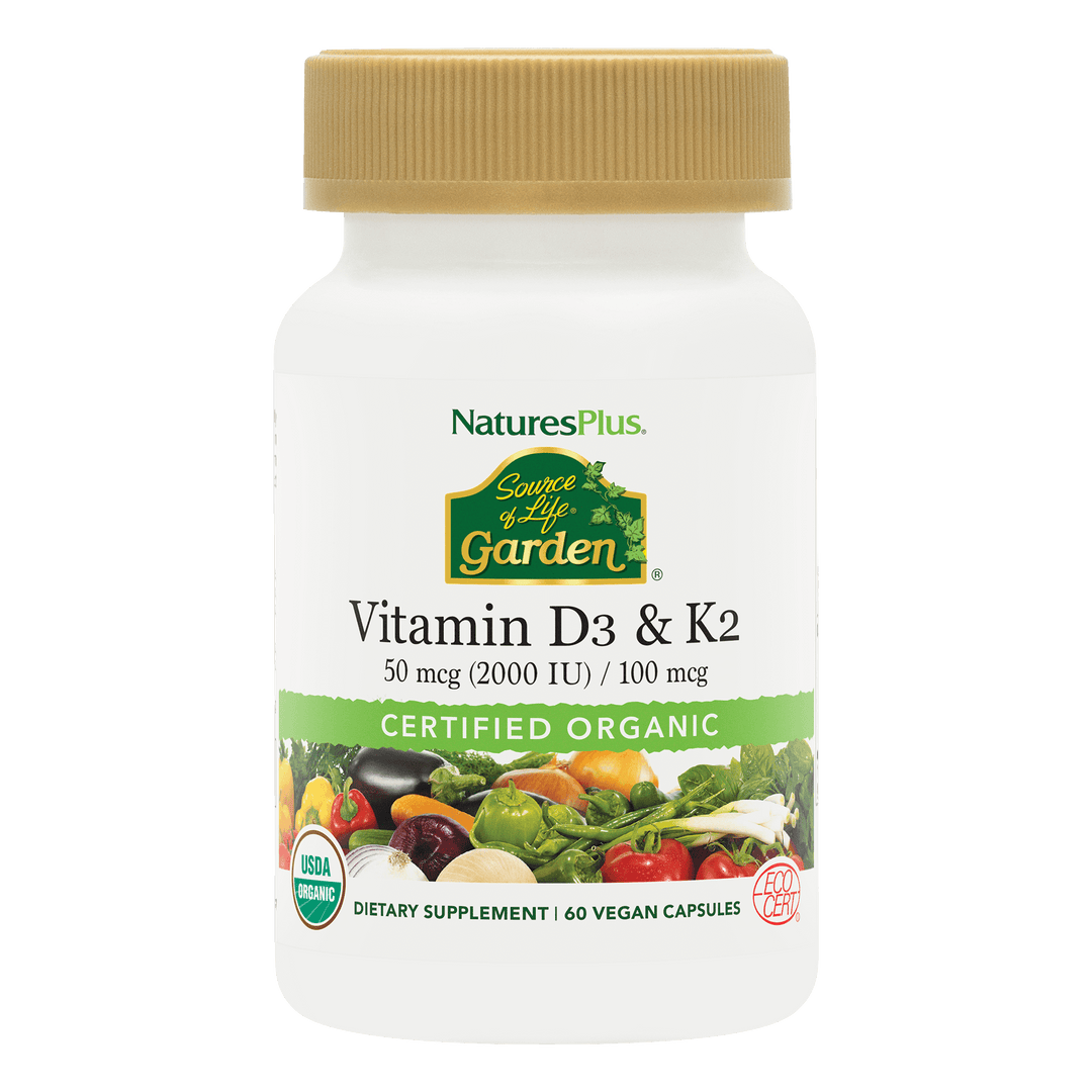 Fuente de vida Jardín Vitaminas D3 y K2 (60 unidades)