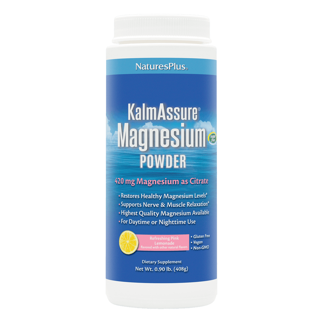 Polvo de magnesio Citrate KalmAssure® Limonada rosa 0,9 lb