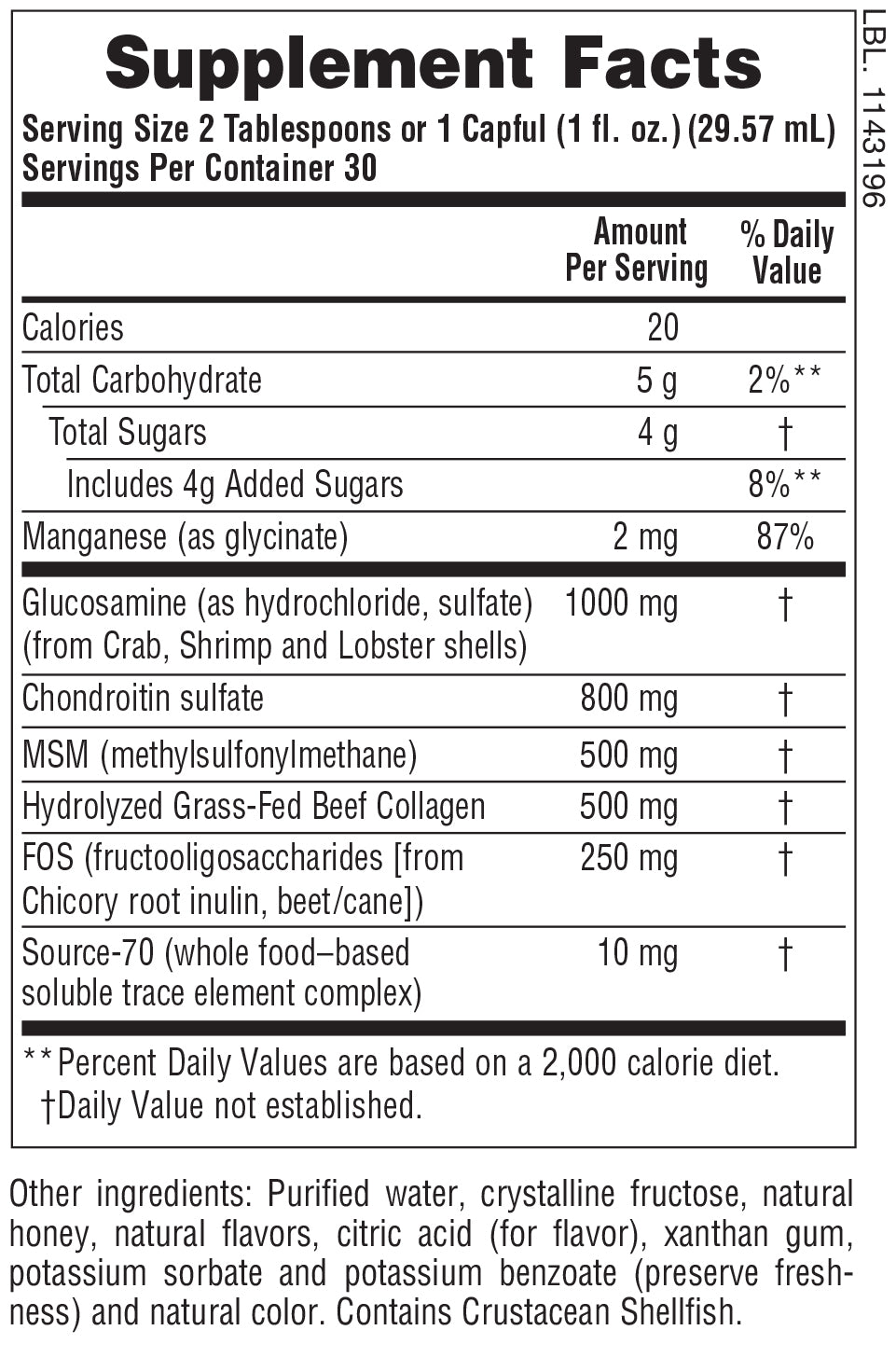 Glucosamina/Condroitina/MSM Ultra Rx-Joint ® Líquido 30 FL OZ